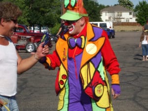 Skittles the Clown always makes an appearance at Cruzin' Havana.  This picture is from 2008.
