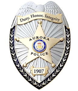 police aurora defense self training department badge logo stampede emergency havana street dispatch dial