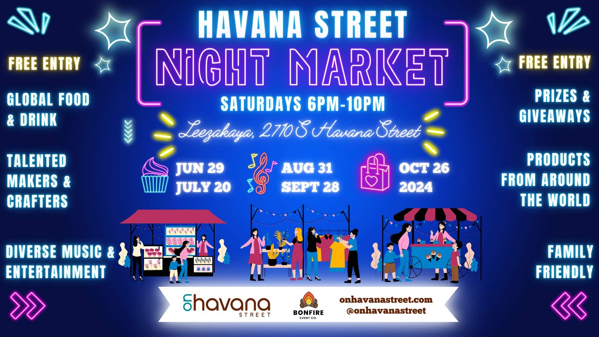 2024 Havana Street Global Night Market On Havana Street Free Event